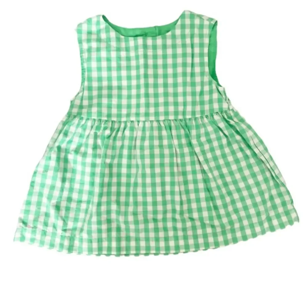 Baby Gap Lot of 2 Shirts Green Plaid Pink Terrycloth Sz 4